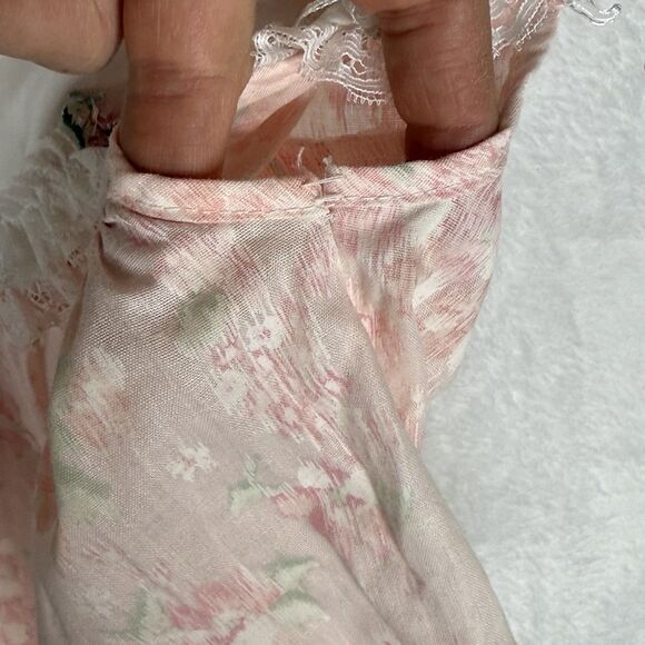 Vintage Hugs and Kisses Baby Girl Pink Dress Size 24 Months White Bib Collar - Picture 11 of 14